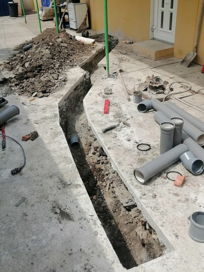 Vodoinstalater Novi Sad zamena kanalizacionih cevi u dvorištu